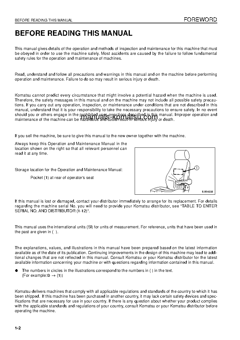 Protected: WA800-3(JPN)-TIER2 S/N 70039-UP Operation manual (English)