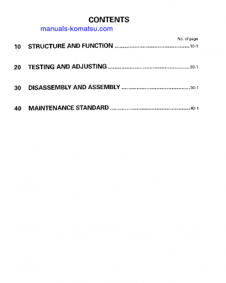 PW130-6(GBR)-K S/N K30001-UP Shop (repair) manual (English)