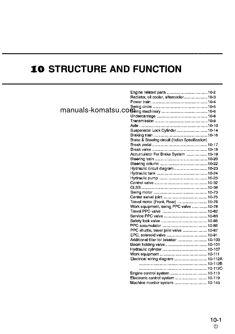 Protected: PW170ES-6(GBR)-K S/N K35001-UP Shop (repair) manual (English)