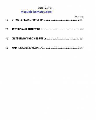 PW130ES-6(GBR)-K S/N K30545-K31999 Shop (repair) manual (English)