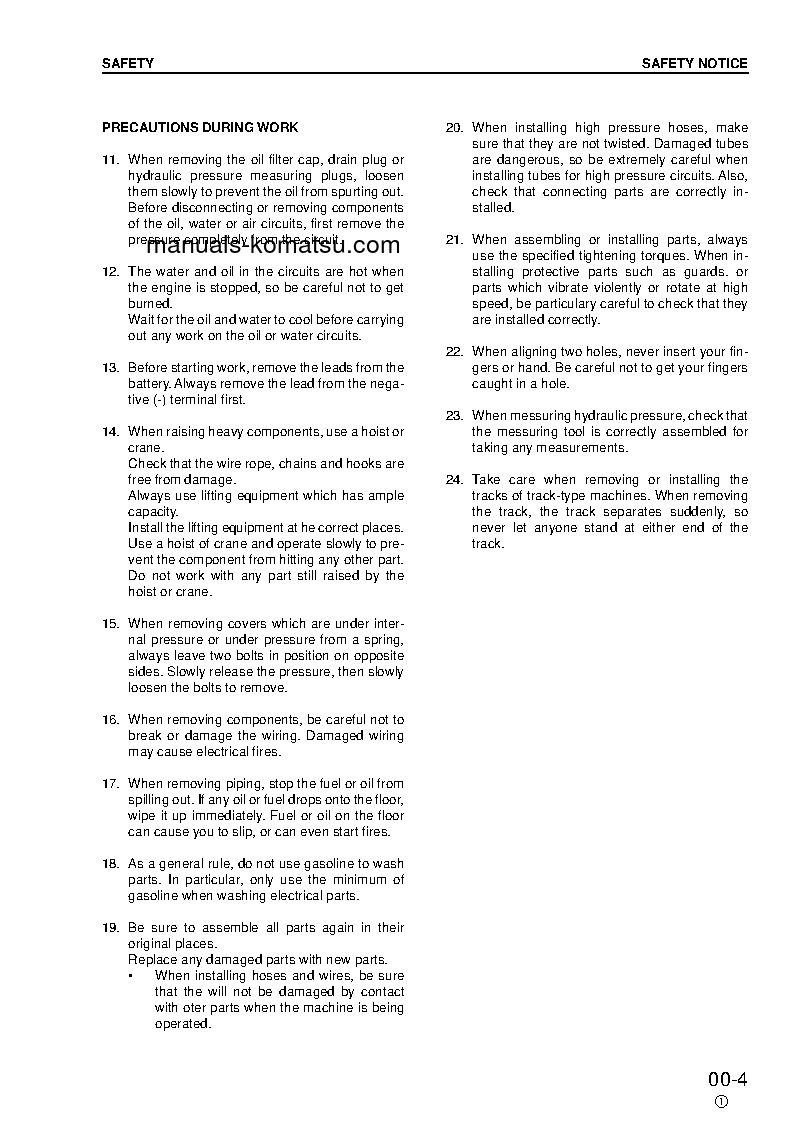 Protected: PW130ES-6(GBR)-K S/N K30545-K31999 Shop (repair) manual (English)