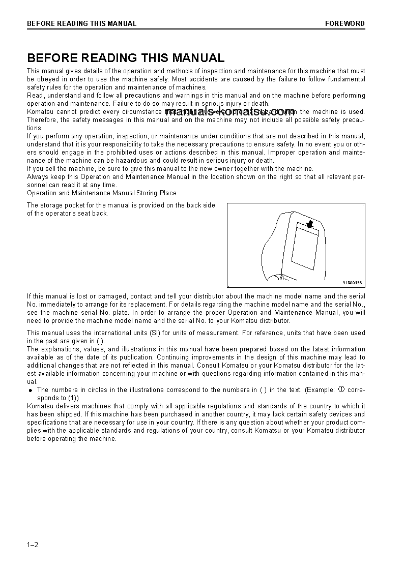 Protected: D61PX-23(JPN) S/N 30001-UP Operation manual (English)