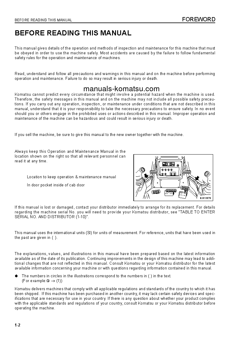 Protected: D475A-5(JPN)-TIER2 S/N 30134-UP Operation manual (English)