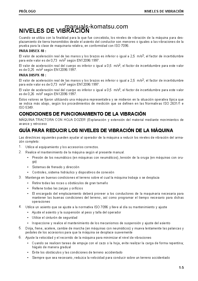 Protected: D85PX-18(JPN) S/N 22001-UP Operation manual (Spanish)