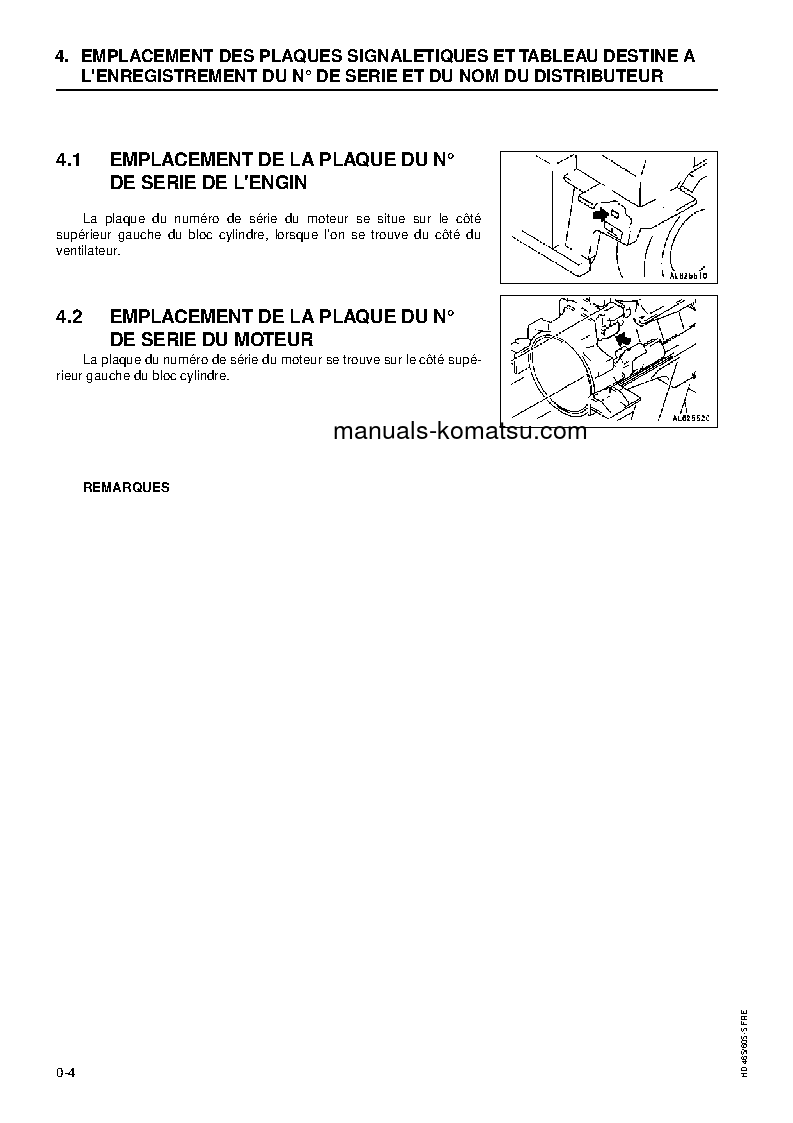 Protected: HD465-5(JPN) S/N 4703-UP Operation manual (French)