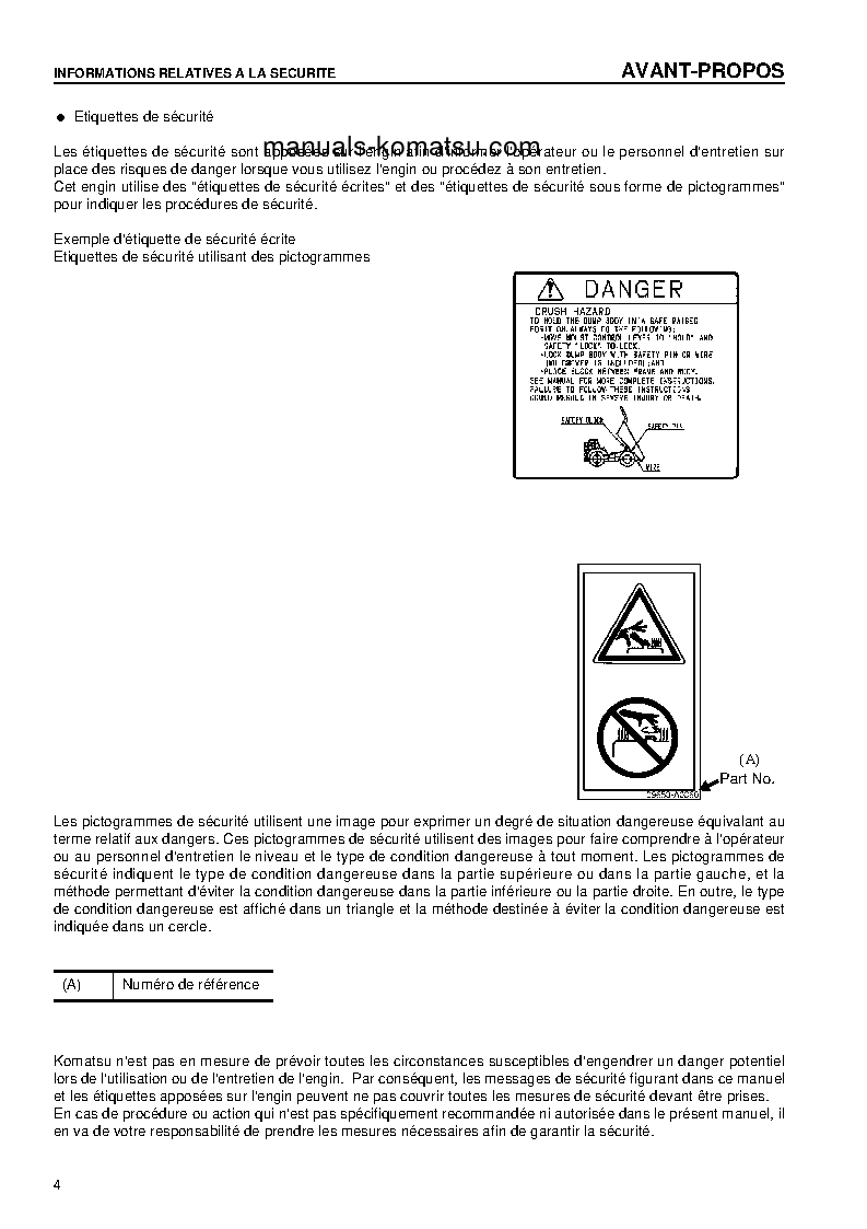 Protected: HD405-6(JPN) S/N 2029-UP Operation manual (French)