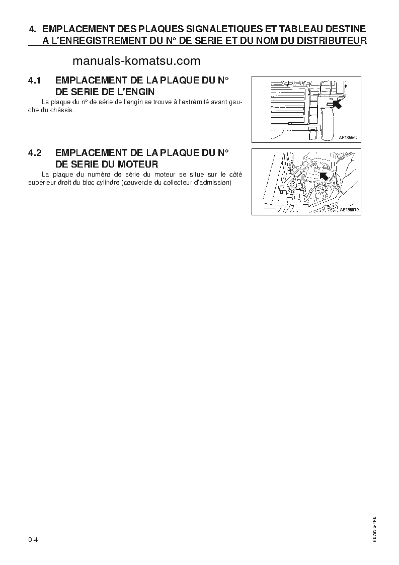 Protected: HD785-5(JPN) S/N 4084-UP Operation manual (French)