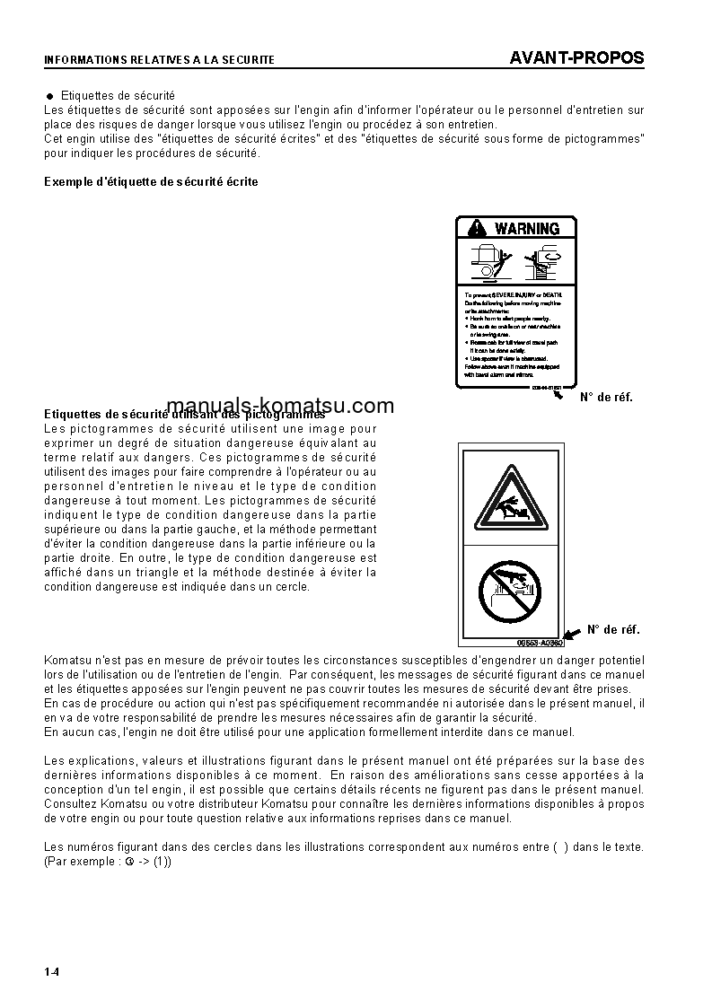 Protected: D275AX-5(JPN) S/N 20001-UP Operation manual (French)