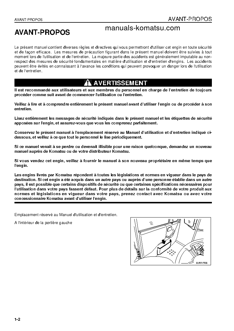 Protected: HD465-7(JPN) S/N 7001-UP Operation manual (French)