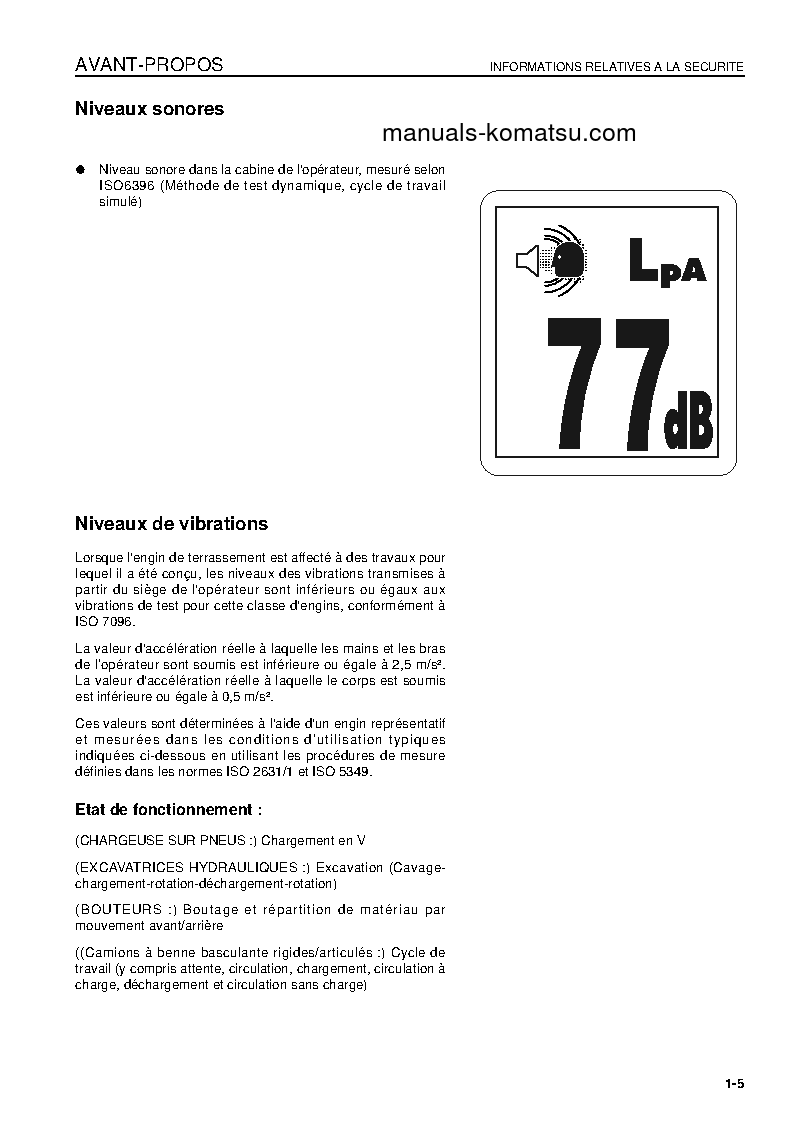 Protected: HD465-7(JPN) S/N 7001-UP Operation manual (French)