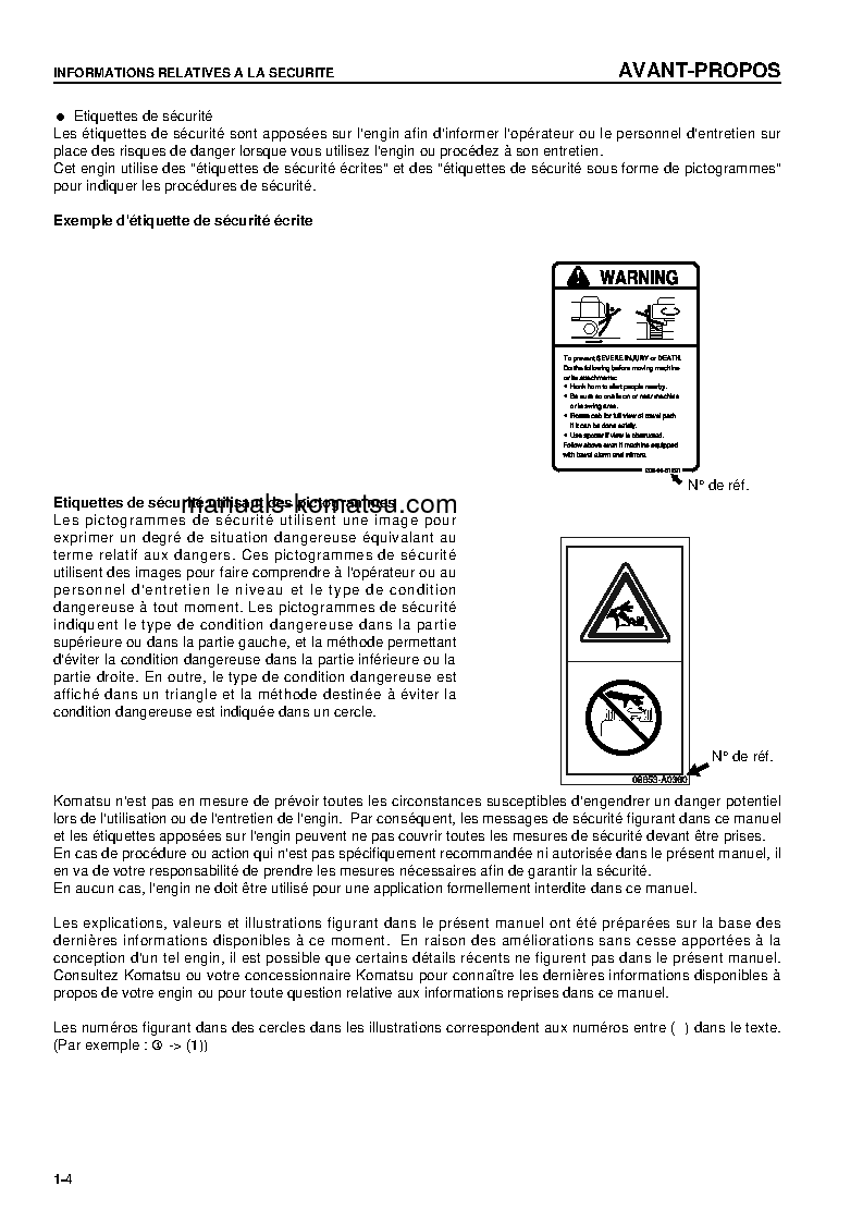 Protected: D85PX-15(JPN) S/N 1001-UP Operation manual (French)