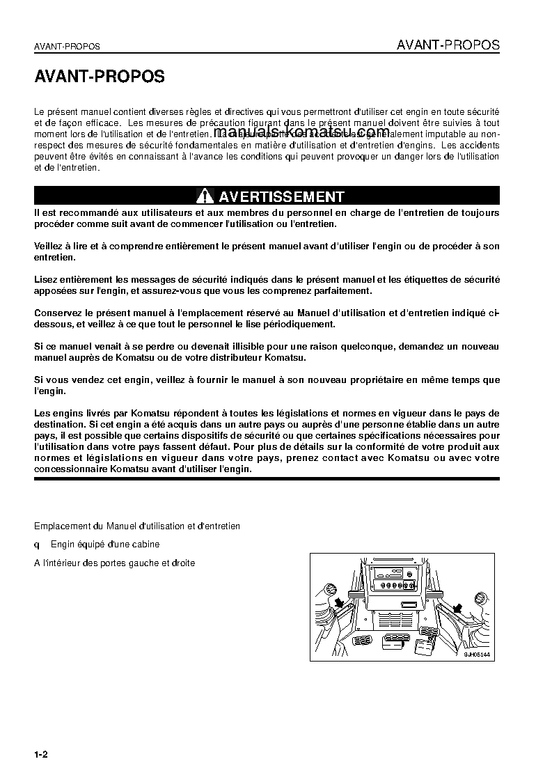 Protected: D155AX-5(JPN) S/N 76001-UP Operation manual (French)