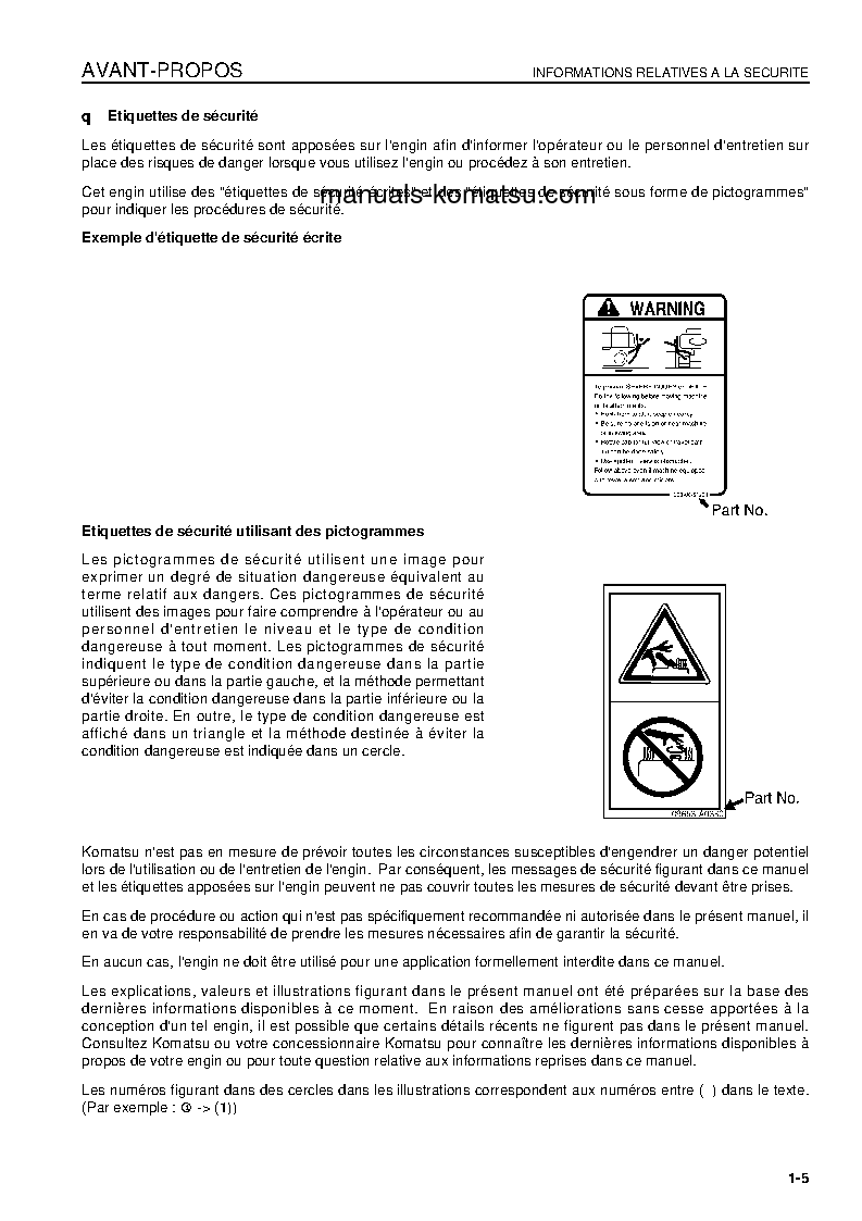 Protected: D155AX-5(JPN) S/N 76001-UP Operation manual (French)