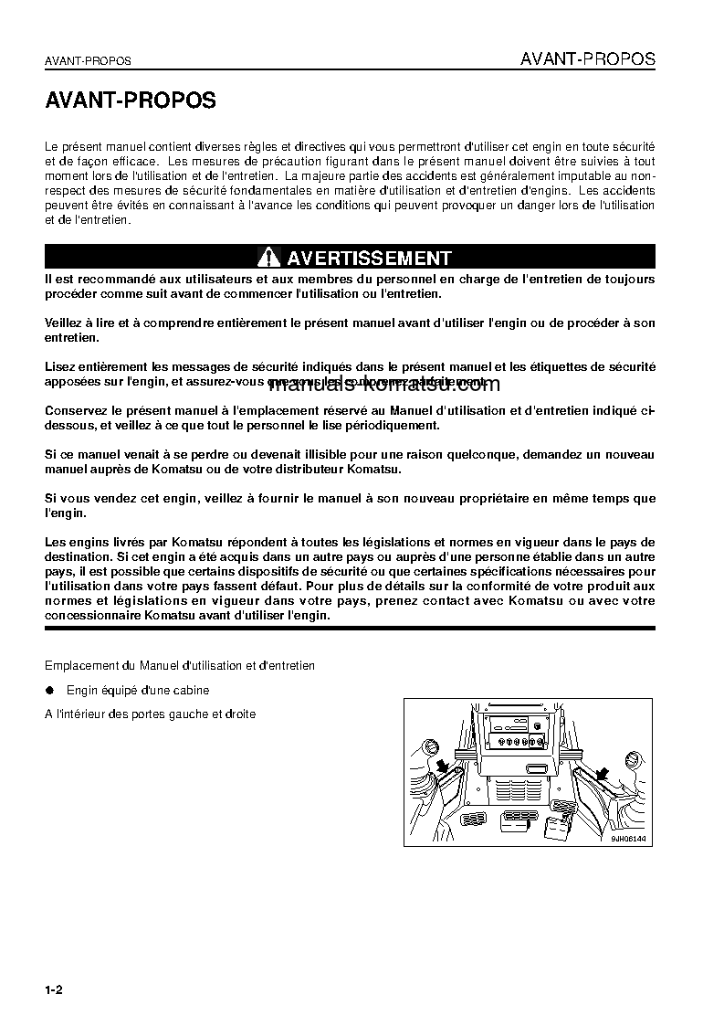 Protected: D155AX-5(JPN) S/N 76243-UP Operation manual (French)