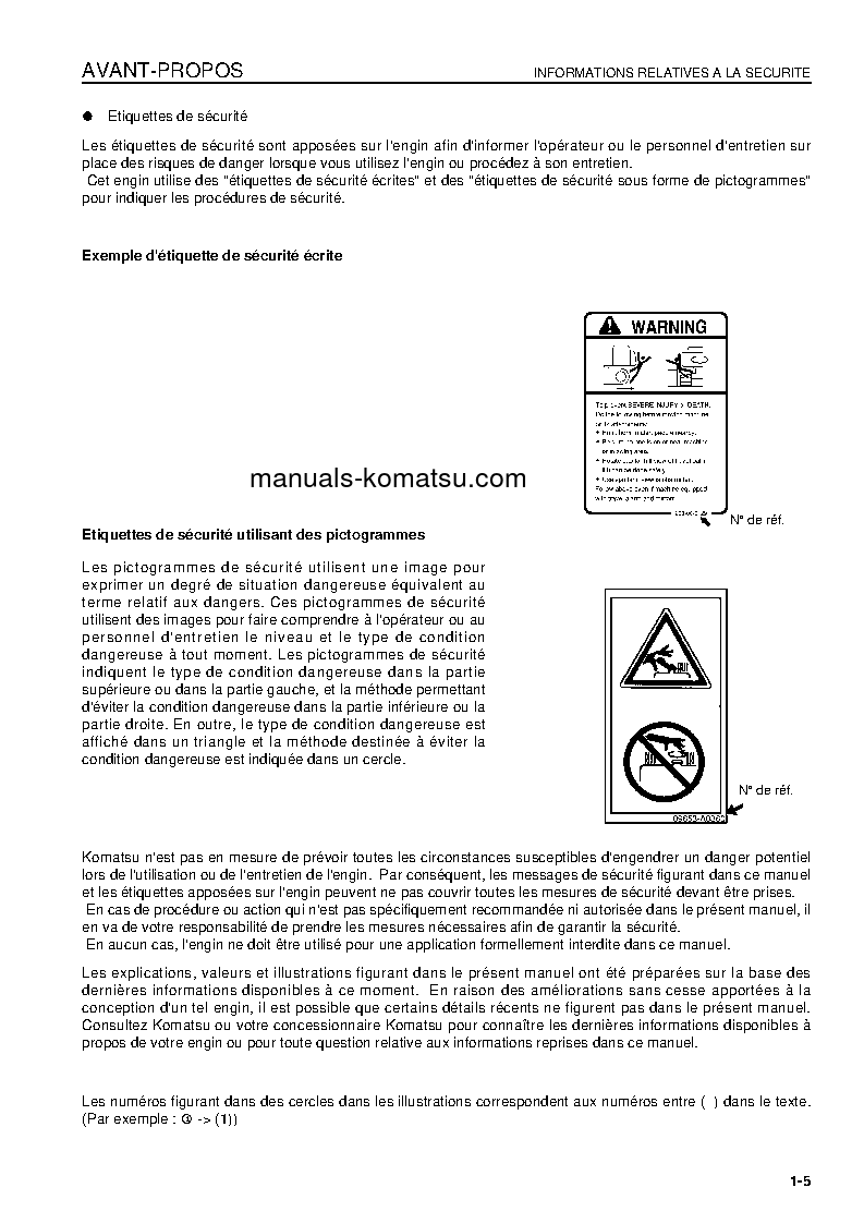 Protected: D155AX-5(JPN) S/N 76243-UP Operation manual (French)