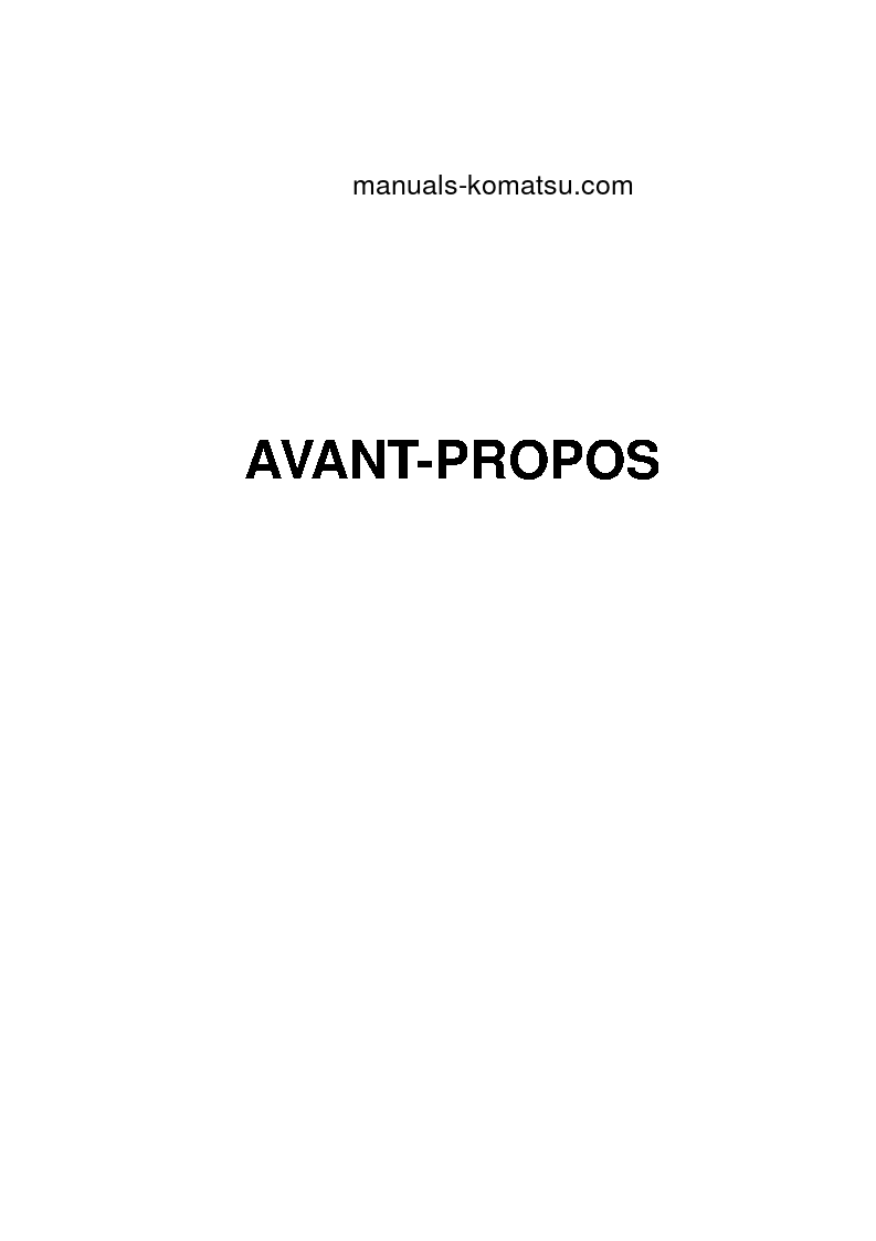 Protected: D85EX-15(JPN)-E0, FOR EU S/N 11001-11473 Operation manual (French)