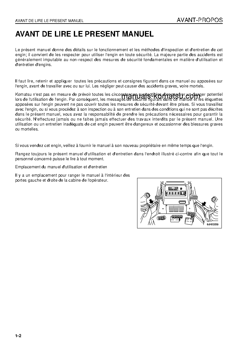 Protected: D85EX-15(JPN)-E0, FOR EU S/N 11001-11473 Operation manual (French)