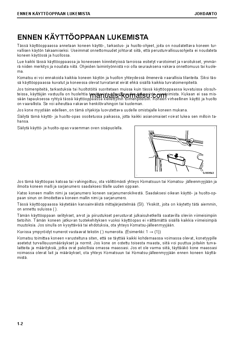 Protected: HM300-5(JPN) S/N 10001-UP Operation manual (Finnish)