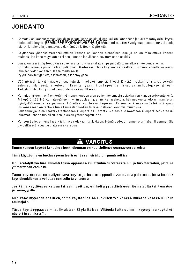 Protected: PC09-1(ITA) S/N 15001-UP Operation manual (Finnish)