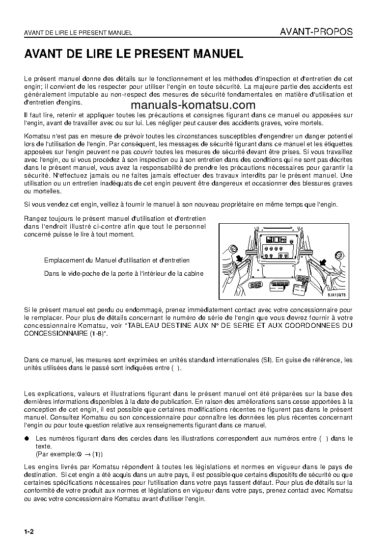 Protected: D475A-5(JPN)-E0 S/N 30319-30323 Operation manual (French)
