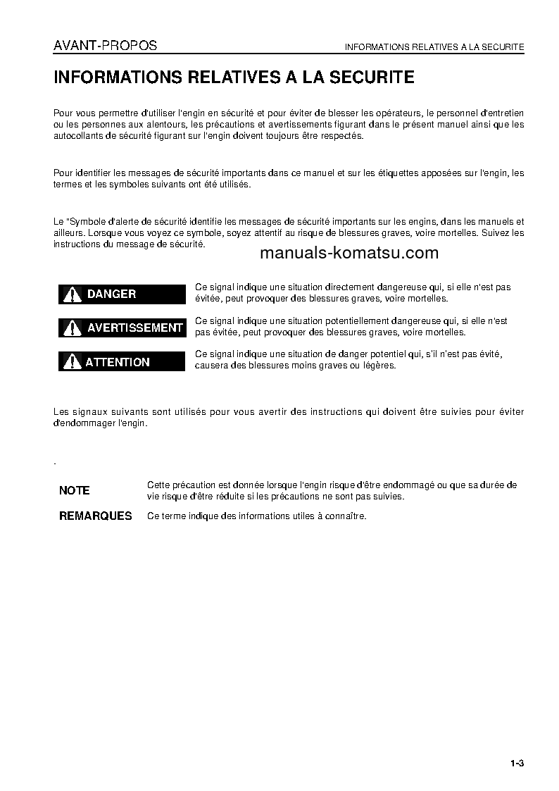 Protected: D475A-5(JPN)-E0 S/N 30319-30323 Operation manual (French)