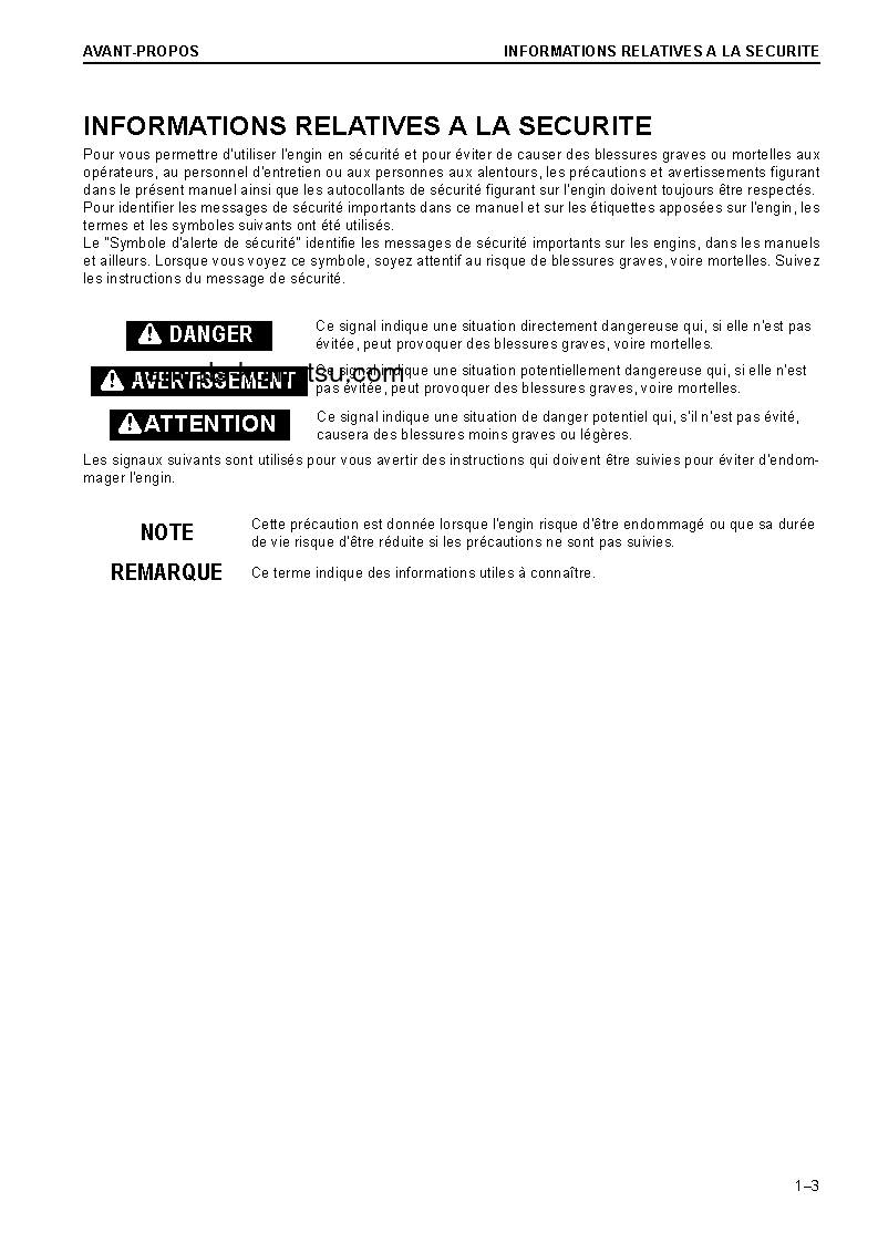 Protected: D61PXI-23(JPN) S/N 30324-UP Operation manual (French)