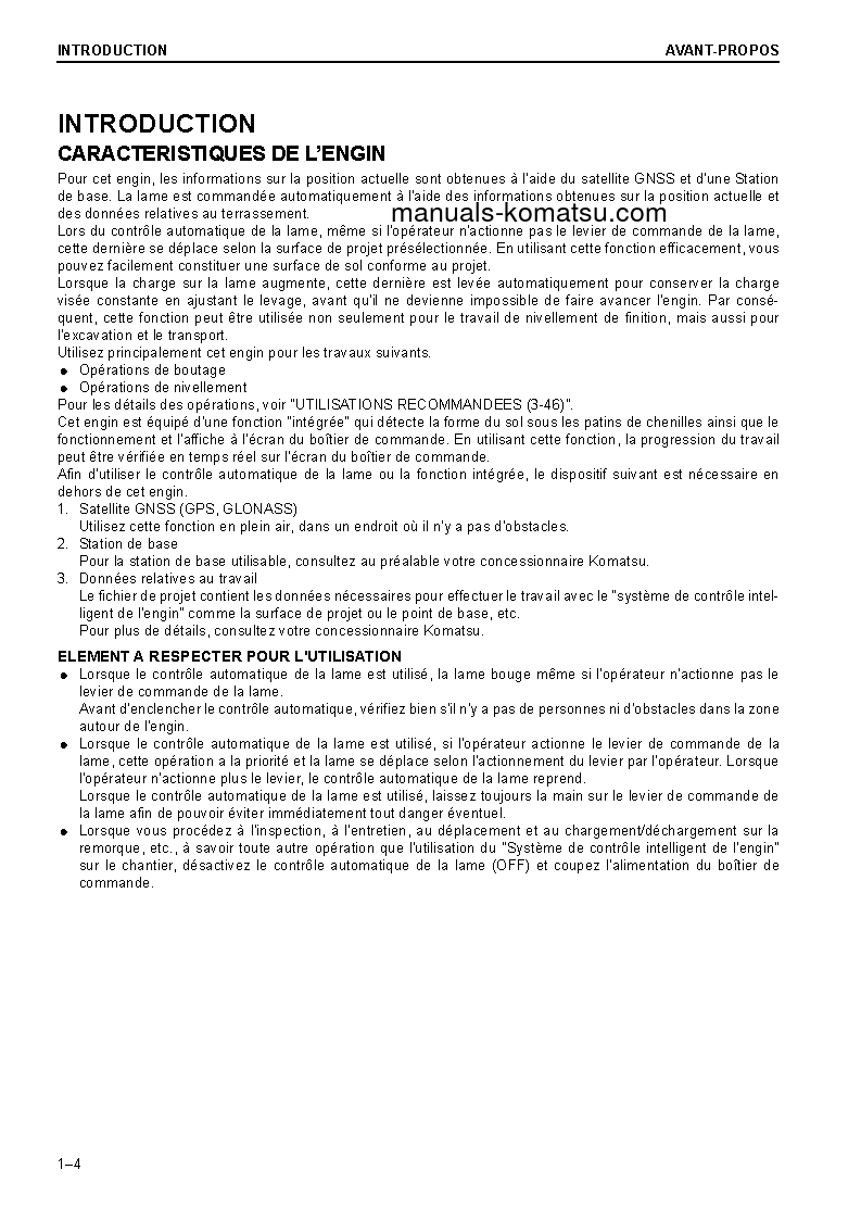 Protected: D61PXI-23(JPN) S/N 30324-UP Operation manual (French)