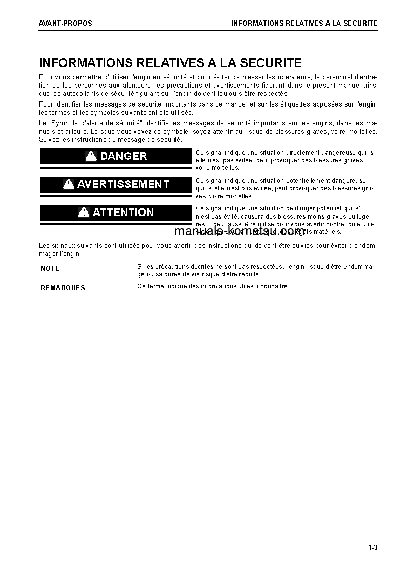 Protected: D85EX-18(JPN) S/N 22001-UP Operation manual (French)