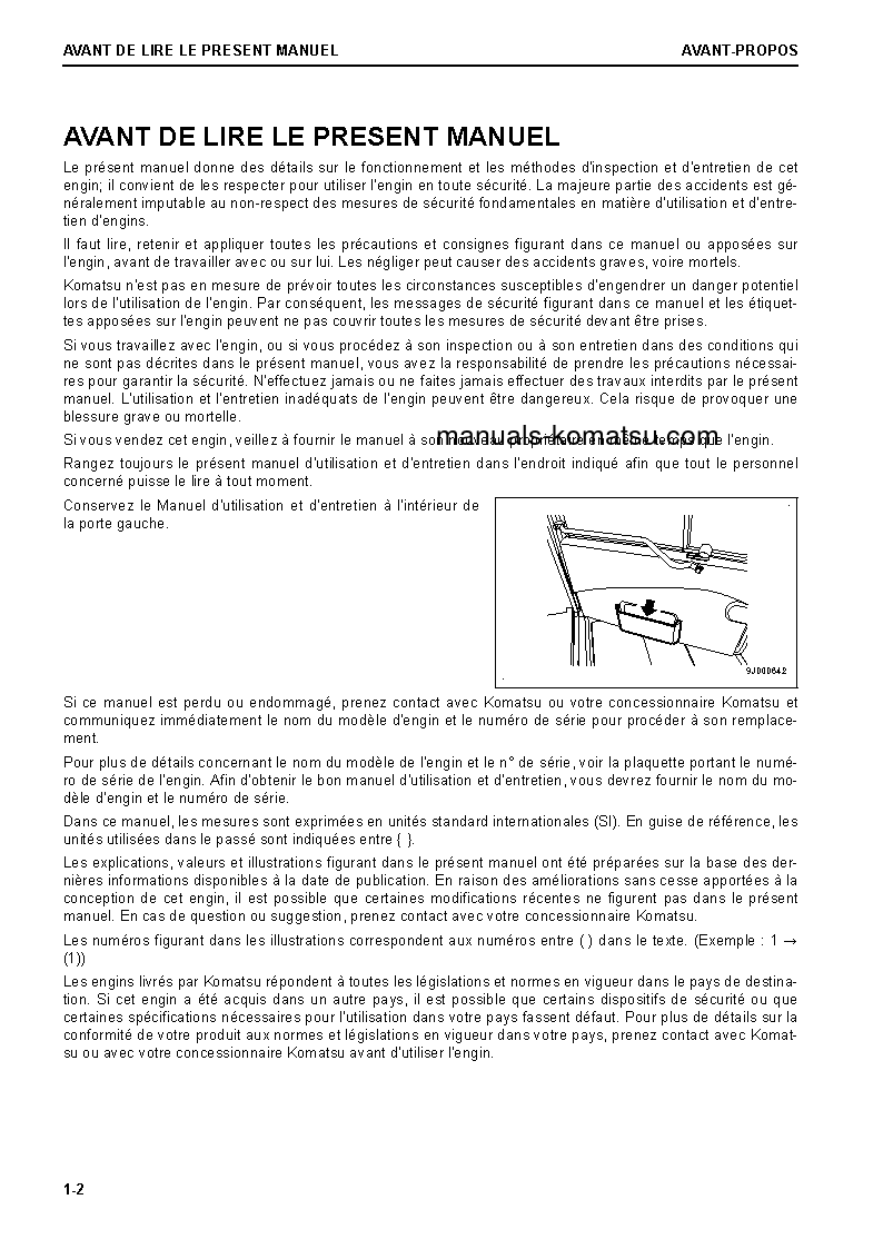 Protected: HM300-5(JPN) S/N 10001-UP Operation manual (French)