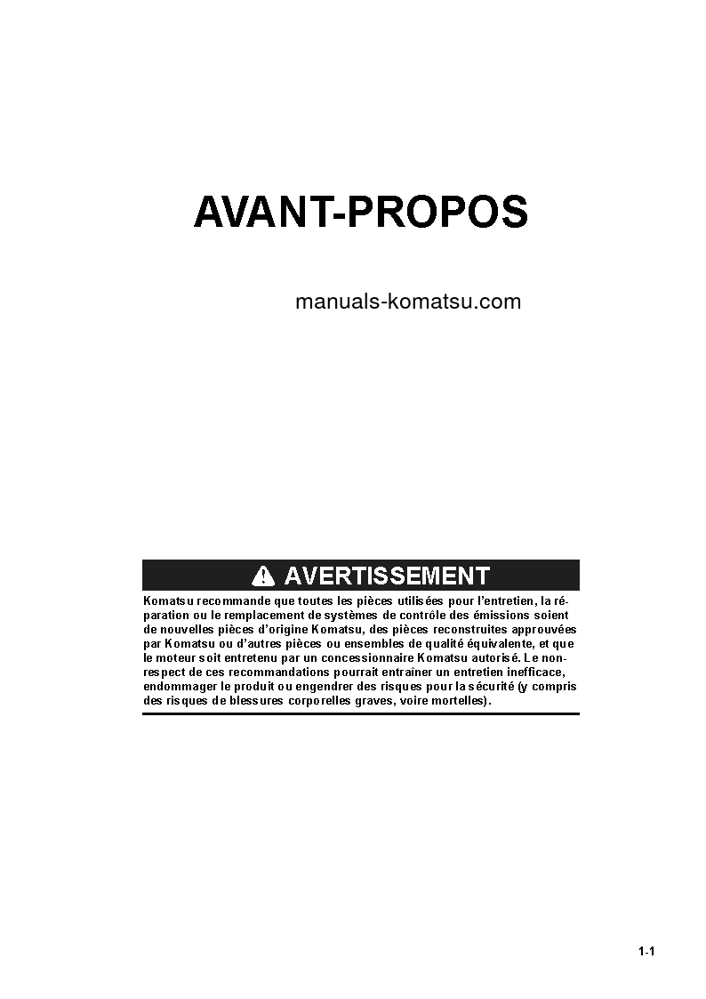 Protected: D61EX-24(JPN) S/N 40001-UP Operation manual (French)