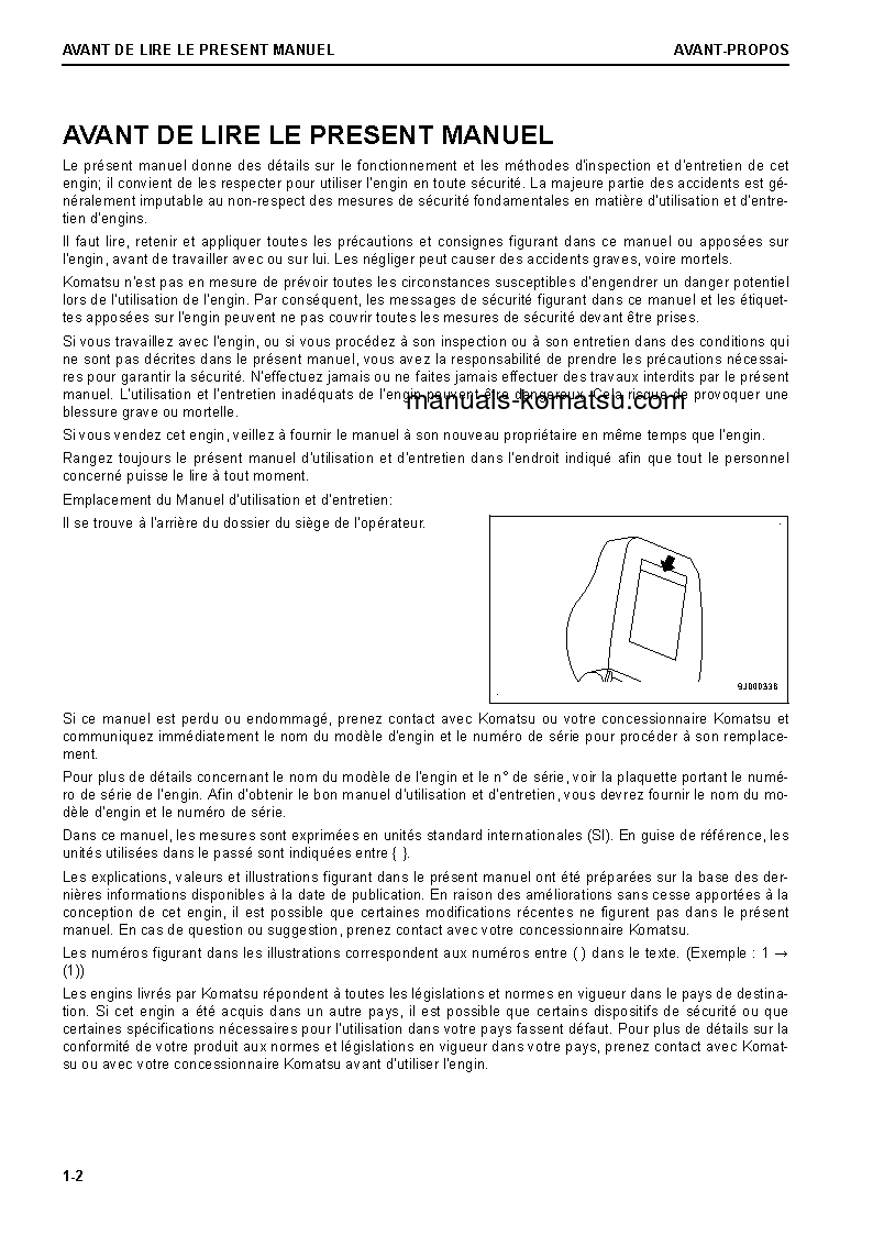 Protected: D61EX-24(JPN) S/N 40001-UP Operation manual (French)
