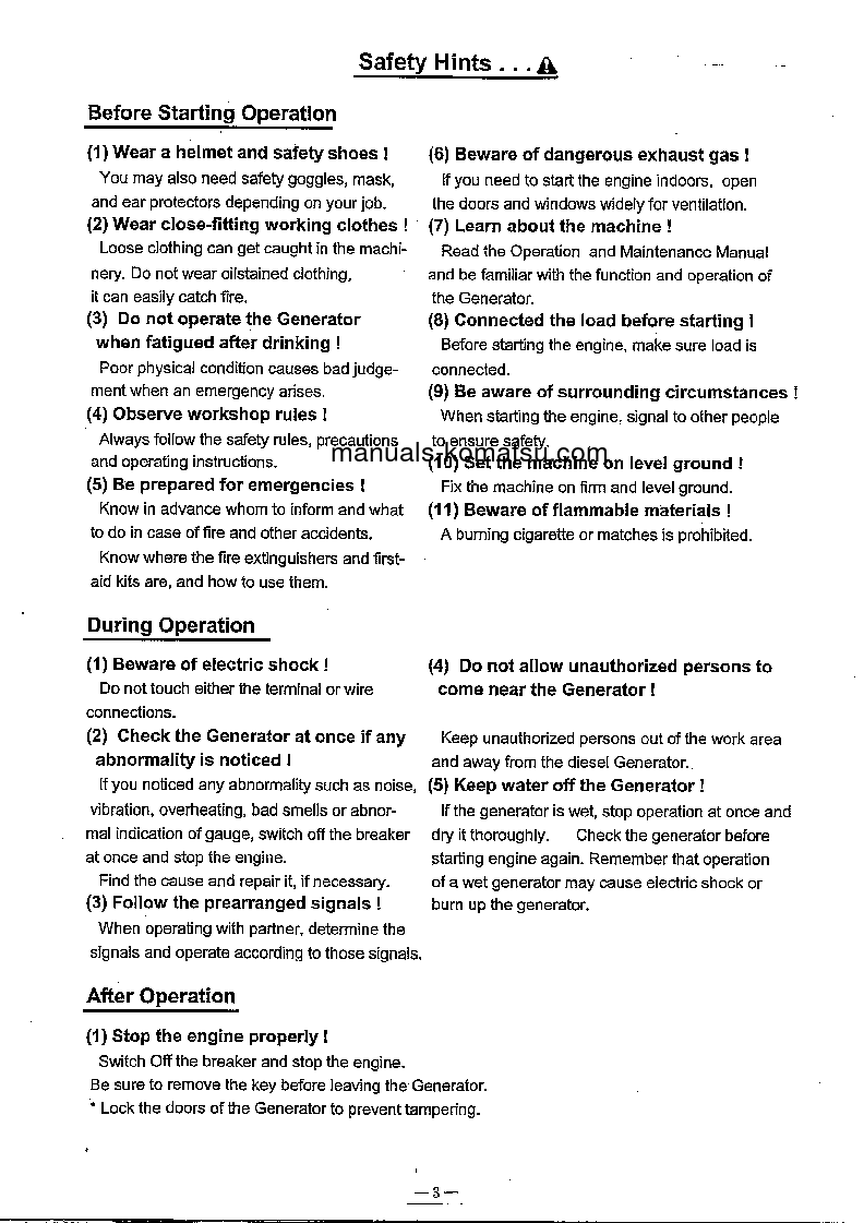 Protected: EGS300-3(SGP) S/N 30001-UP Operation manual (English)
