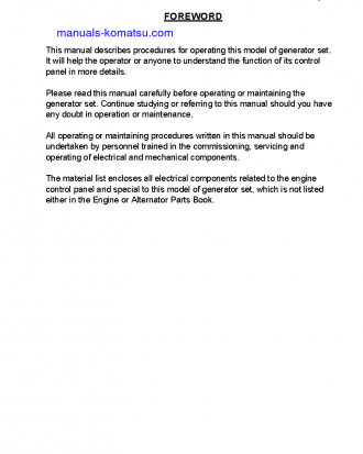 EGS45-5(SGP) S/N 50001-UP Operation manual (English)