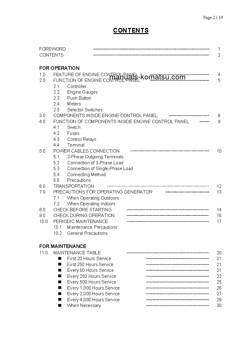 Protected: EGS65-5(SGP) S/N 50001-UP Operation manual (English)