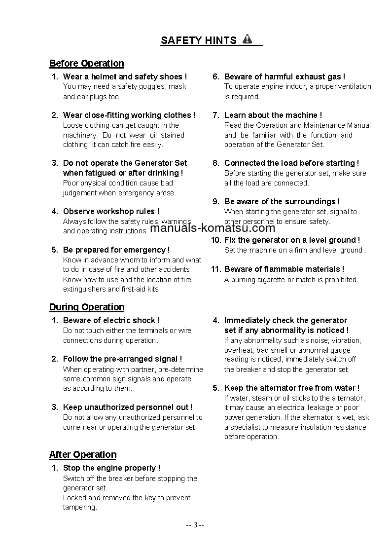 Protected: EGS630-6(SGP) S/N 60001-64999 Operation manual (English)