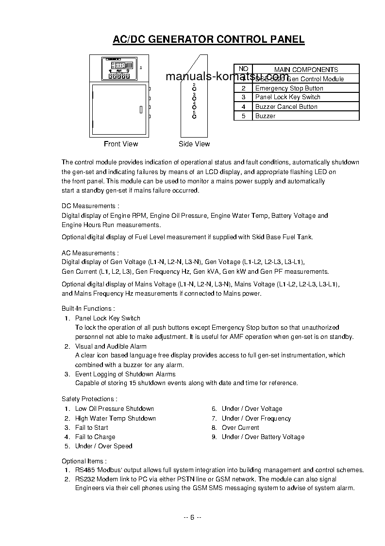 Protected: EGS630-6(SGP) S/N 60001-64999 Operation manual (English)