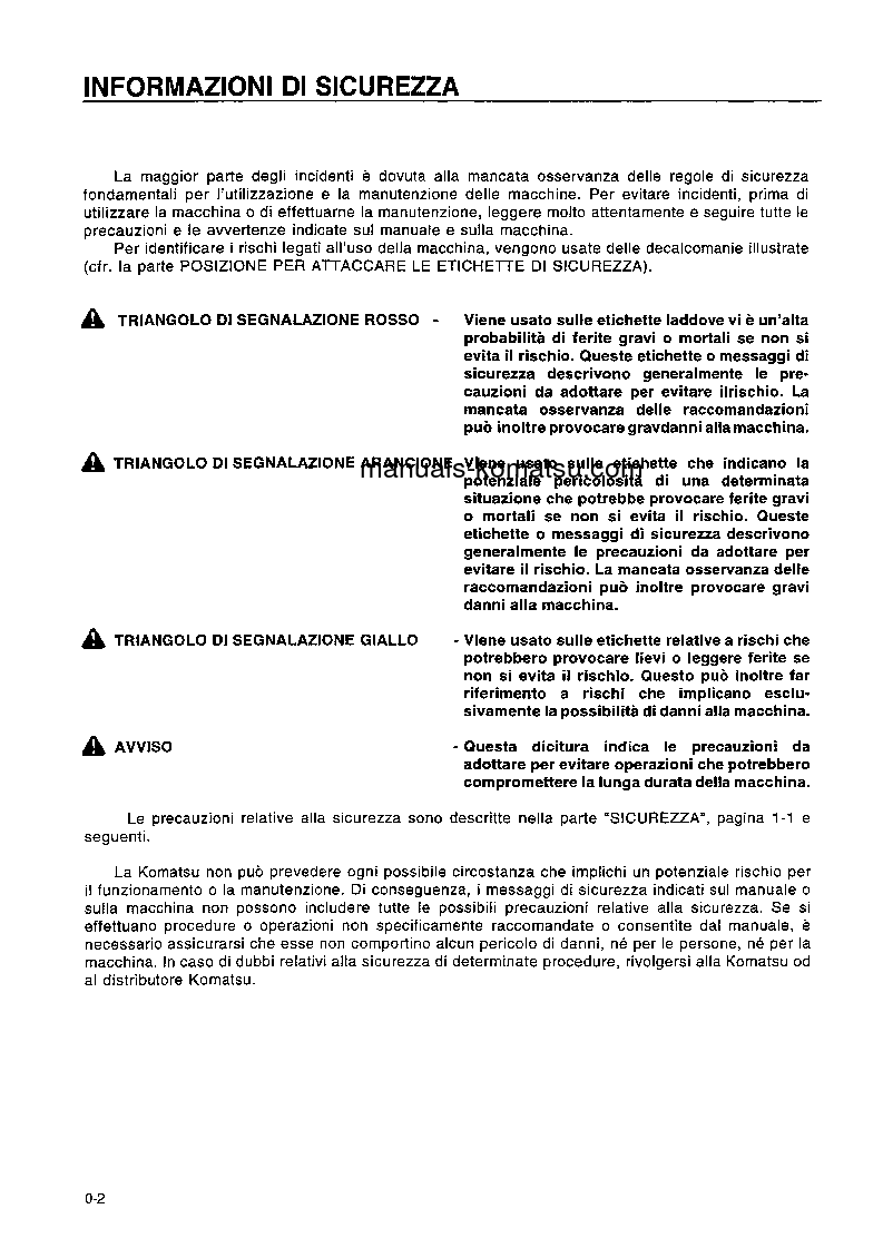 Protected: PC130-5(GBR)-K S/N K20655-UP Operation manual (Italian)