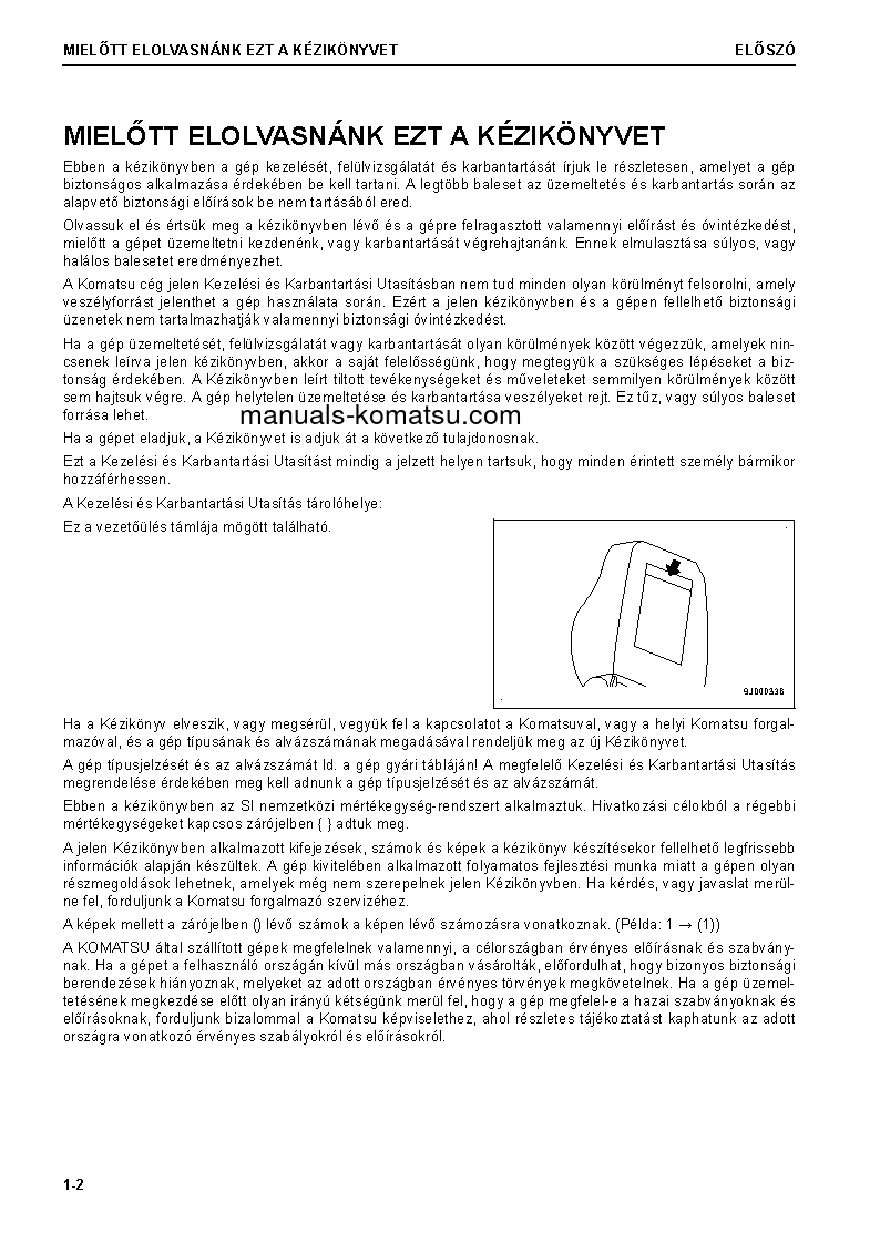 Protected: D61EX-24(JPN) S/N 40001-UP Operation manual (Hungarian)