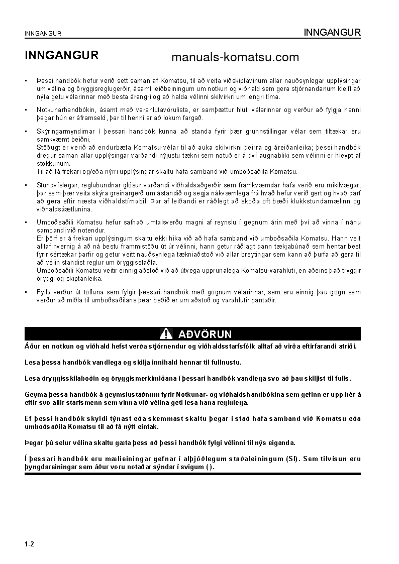 Protected: PC09-1(ITA) S/N 15001-UP Operation manual (Icelandic)