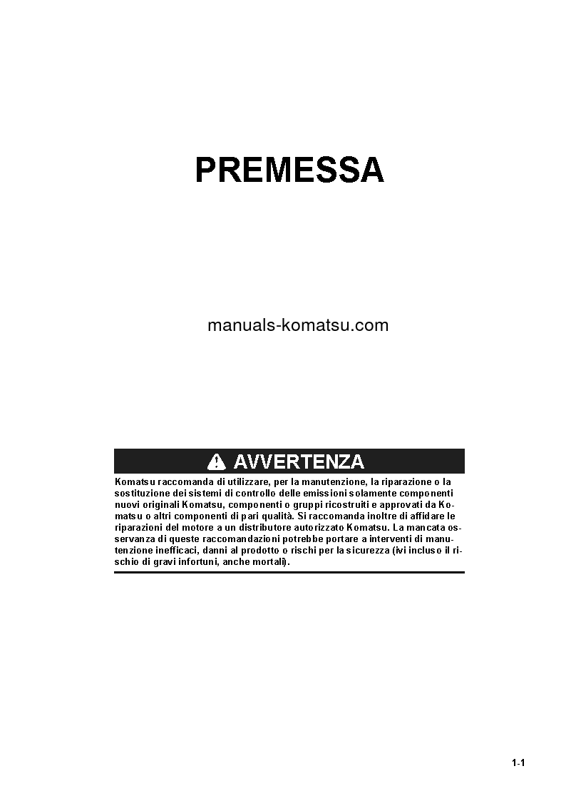 Protected: HM300-5(JPN) S/N 10001-UP Operation manual (Italian)