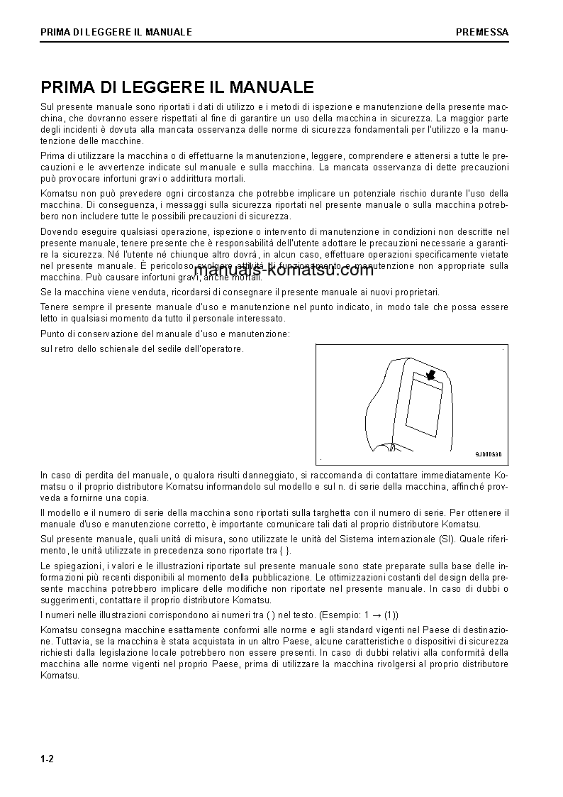Protected: D61EX-24(JPN) S/N 40001-UP Operation manual (Italian)