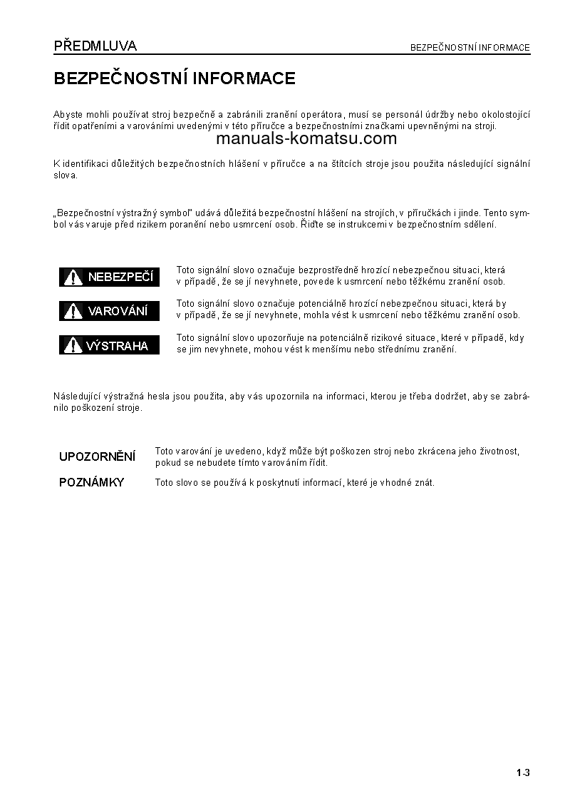 Protected: WA600-6(JPN) S/N 60634-UP Operation manual (Czech)