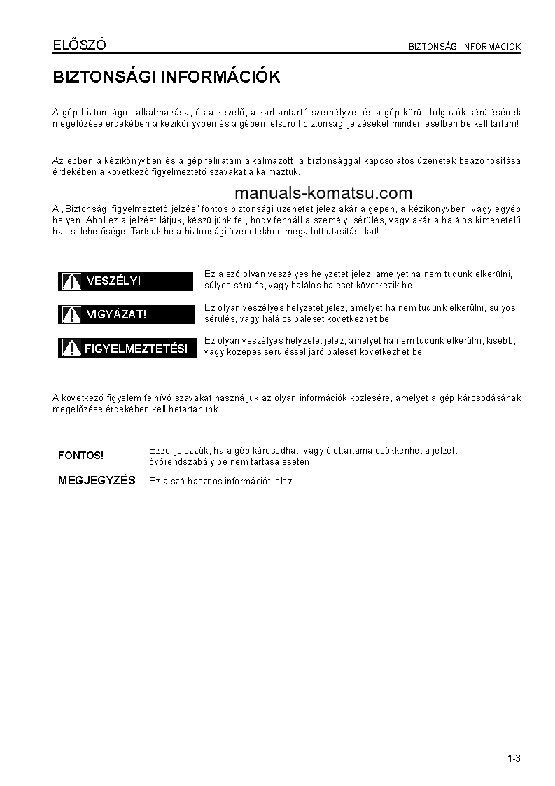 Protected: WA600-6(JPN) S/N 60634-UP Operation manual (Hungarian)