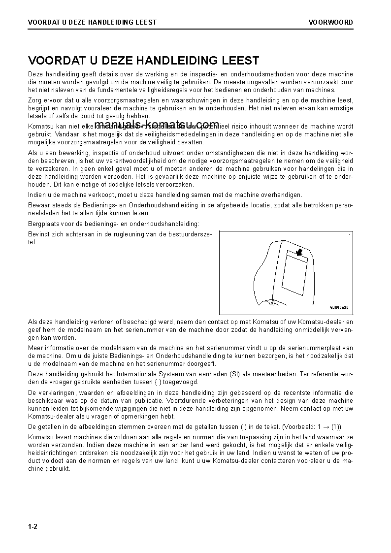 Protected: D85EX-18(JPN) S/N 22001-UP Operation manual (Dutch)