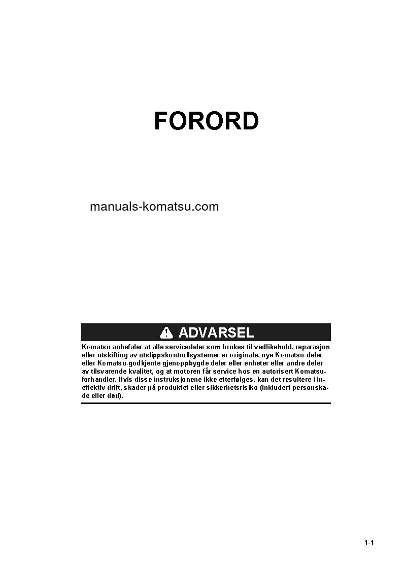 Protected: D65PX-18(JPN) S/N 90001-UP Operation manual (Norwegian)