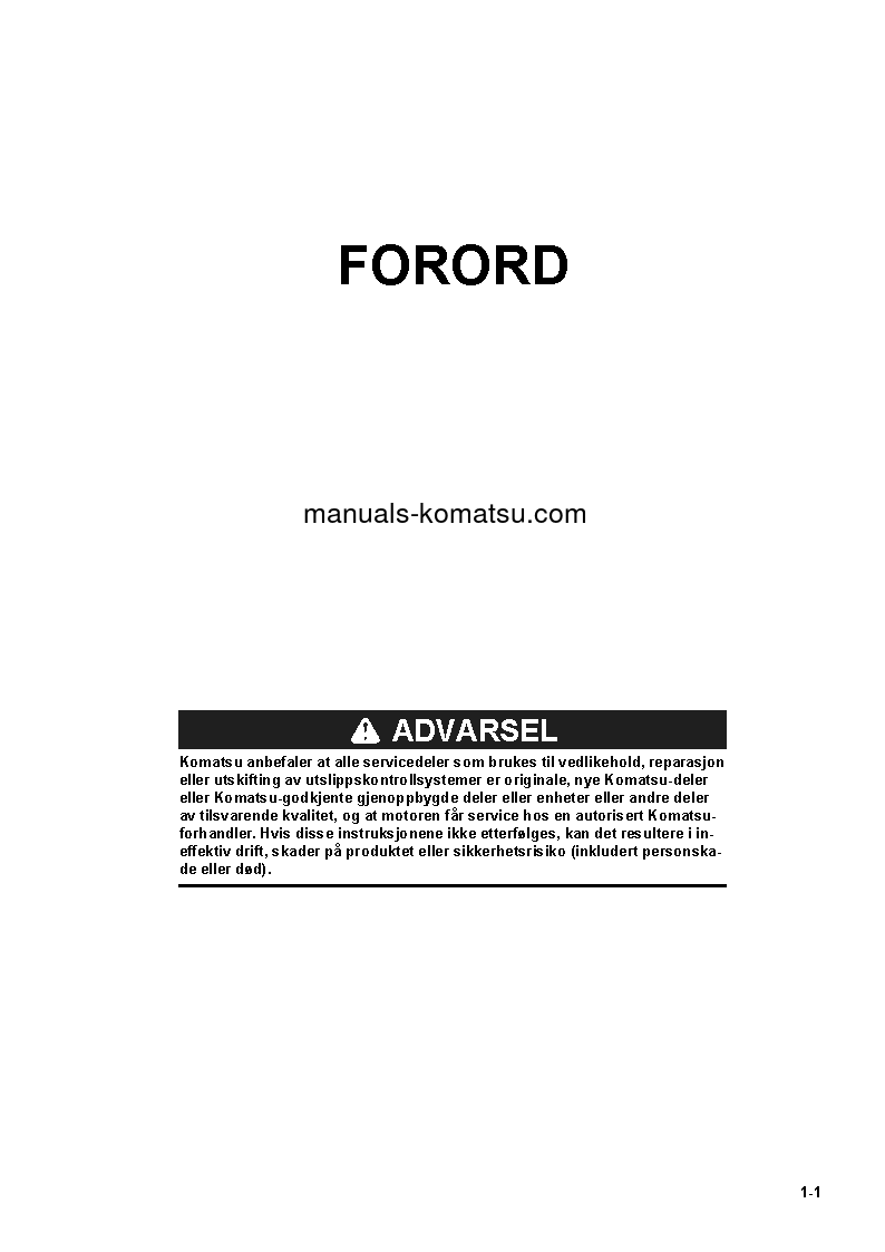 Protected: D85EX-18(JPN) S/N 22001-UP Operation manual (Norwegian)