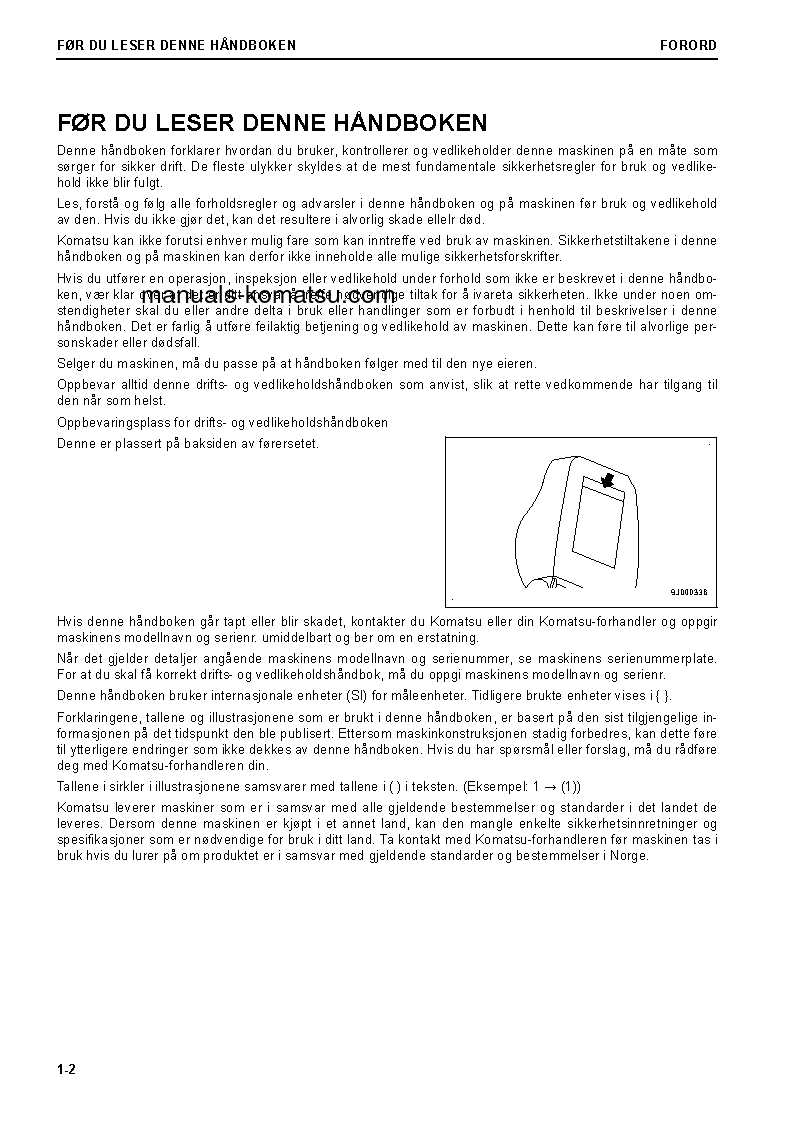 Protected: D85EX-18(JPN) S/N 22001-UP Operation manual (Norwegian)