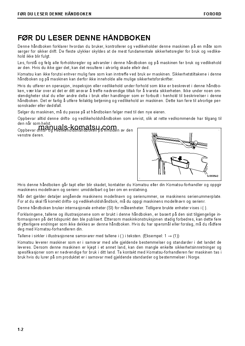 Protected: HM300-5(JPN) S/N 10001-UP Operation manual (Norwegian)