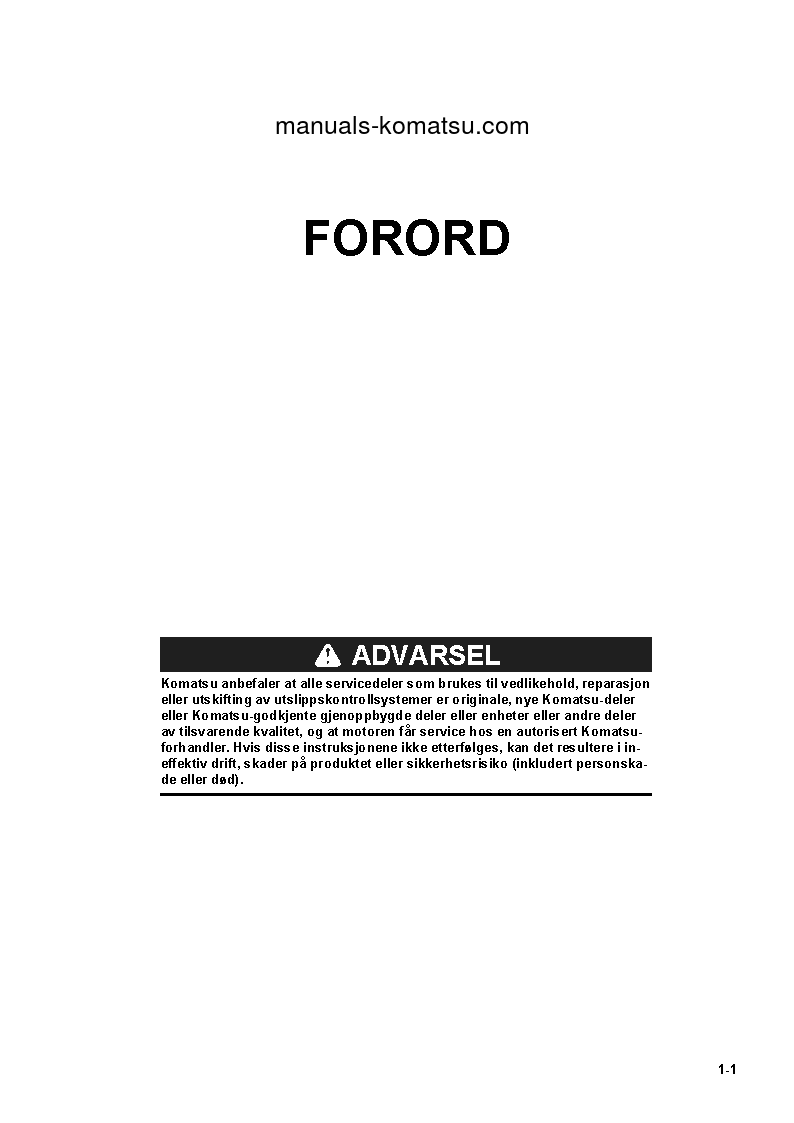 Protected: HM400-5(JPN) S/N 10001-UP Operation manual (Norwegian)