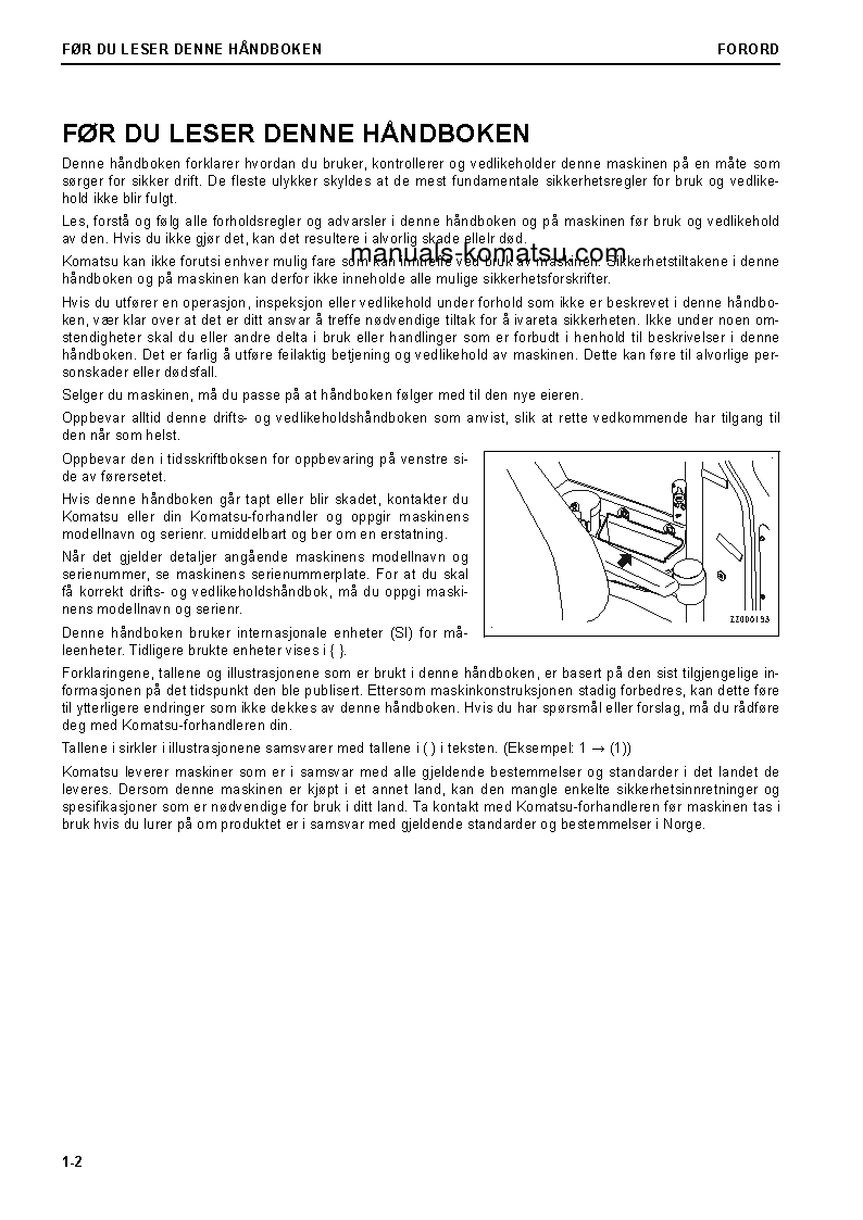 Protected: PC78US-10(JPN) S/N 30288-UP Operation manual (Norwegian)
